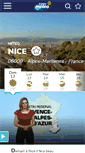 Mobile Screenshot of nice.lachainemeteo.com