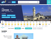 Tablet Screenshot of limoges.lachainemeteo.com