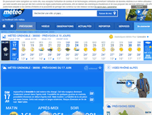 Tablet Screenshot of grenoble.lachainemeteo.com