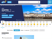 Tablet Screenshot of nantes.lachainemeteo.com