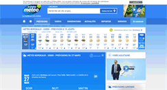 Desktop Screenshot of bordeaux.lachainemeteo.com