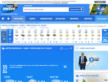 Tablet Screenshot of bordeaux.lachainemeteo.com