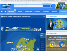 Tablet Screenshot of europe.lachainemeteo.com