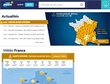 Tablet Screenshot of meteodirect.lachainemeteo.com