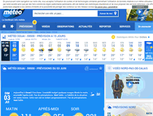 Tablet Screenshot of douai.lachainemeteo.com